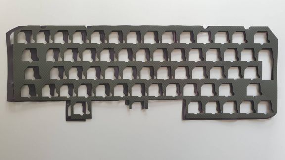 Warped original Apple IIc keyboard gasket comparison 1